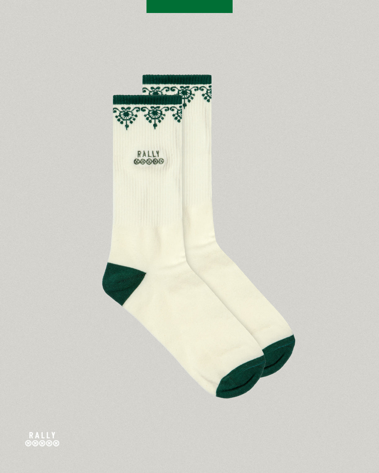 Border Sock - Off White