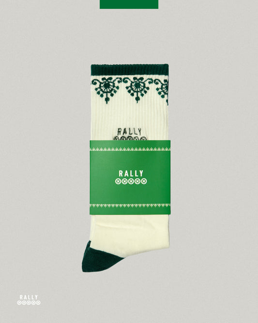 Border Sock - Off White
