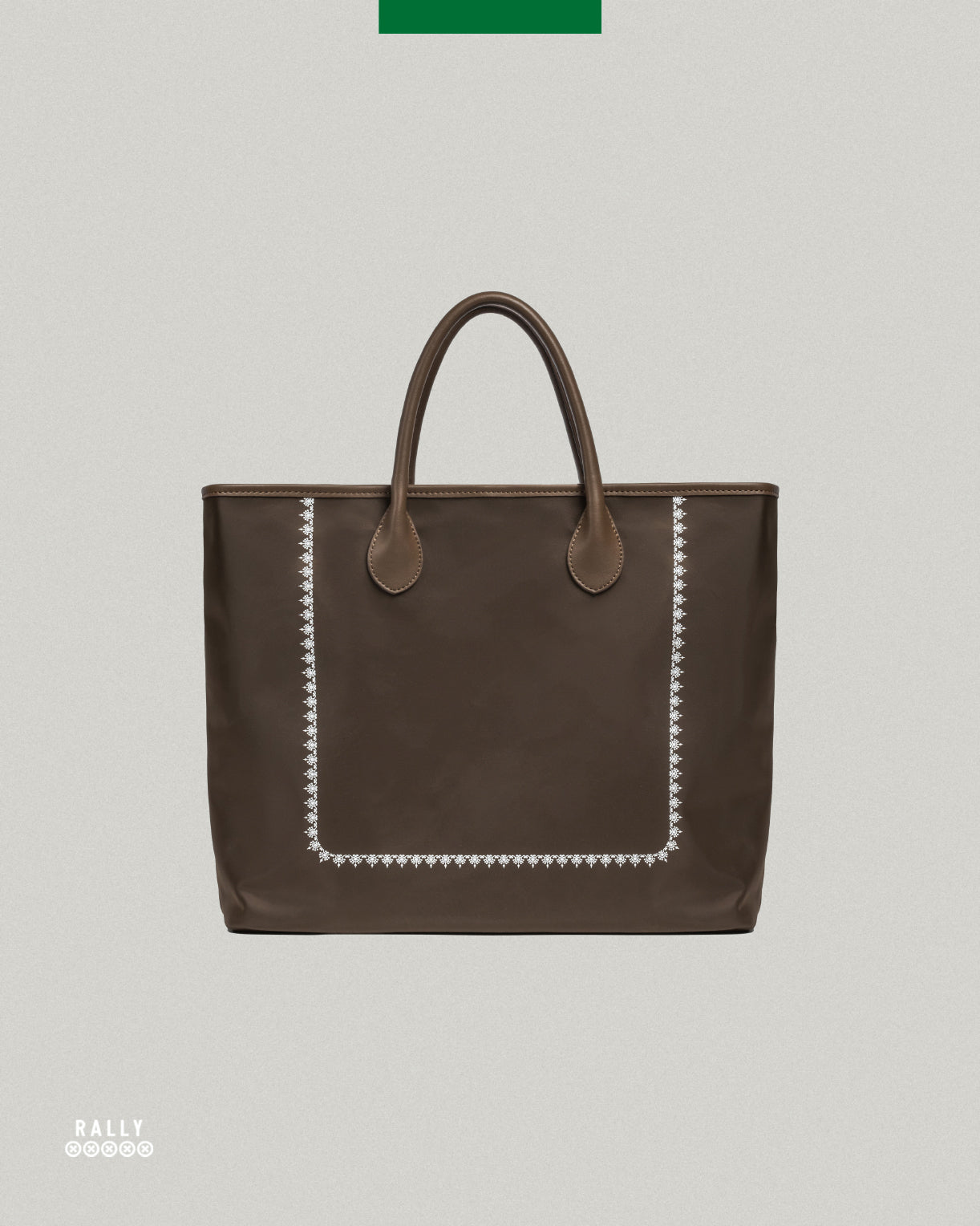 Border Tote - Brown