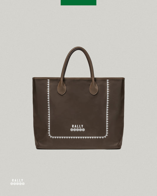 Border Tote - Brown